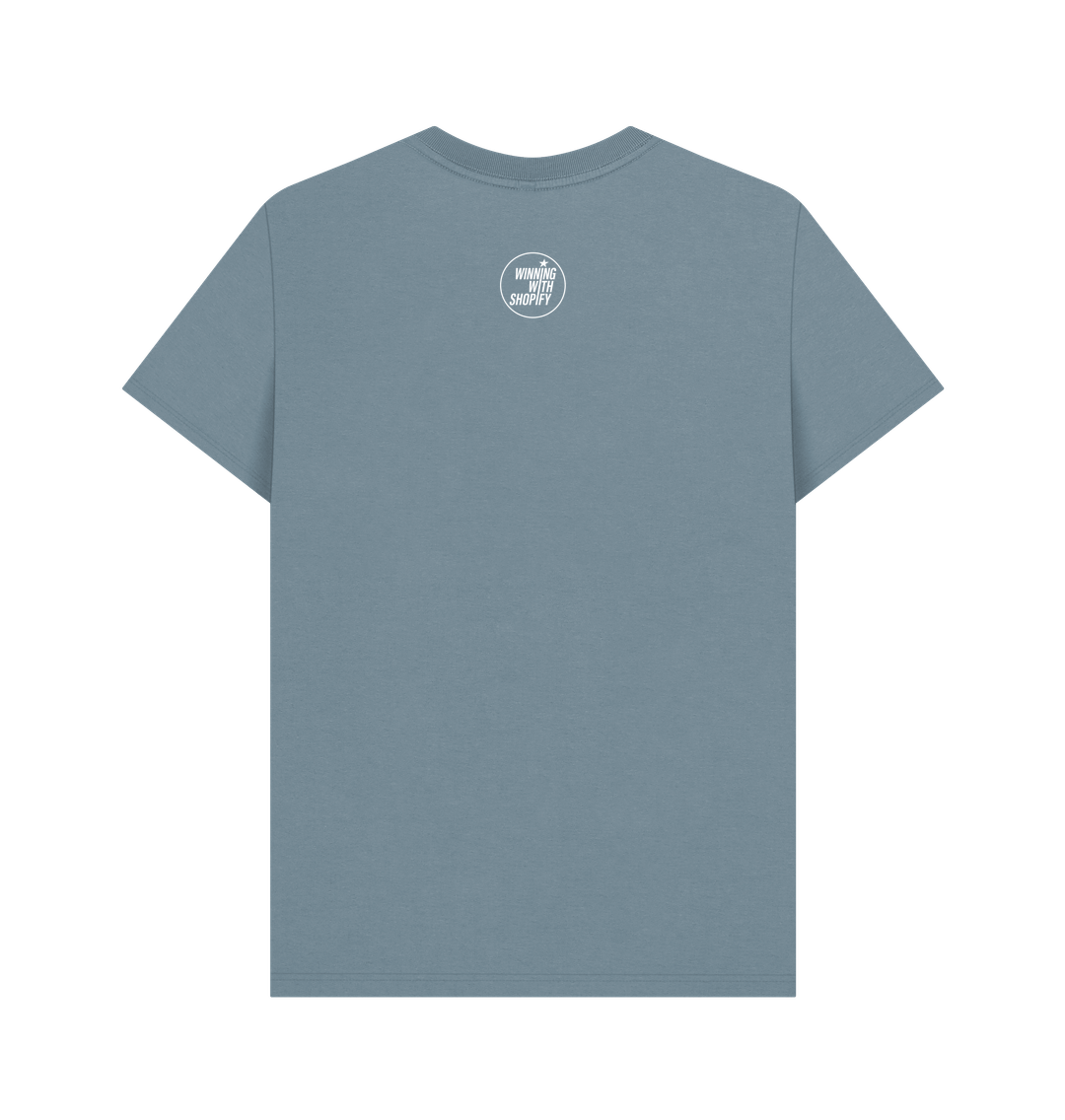 Stone Blue Printed T-shirt