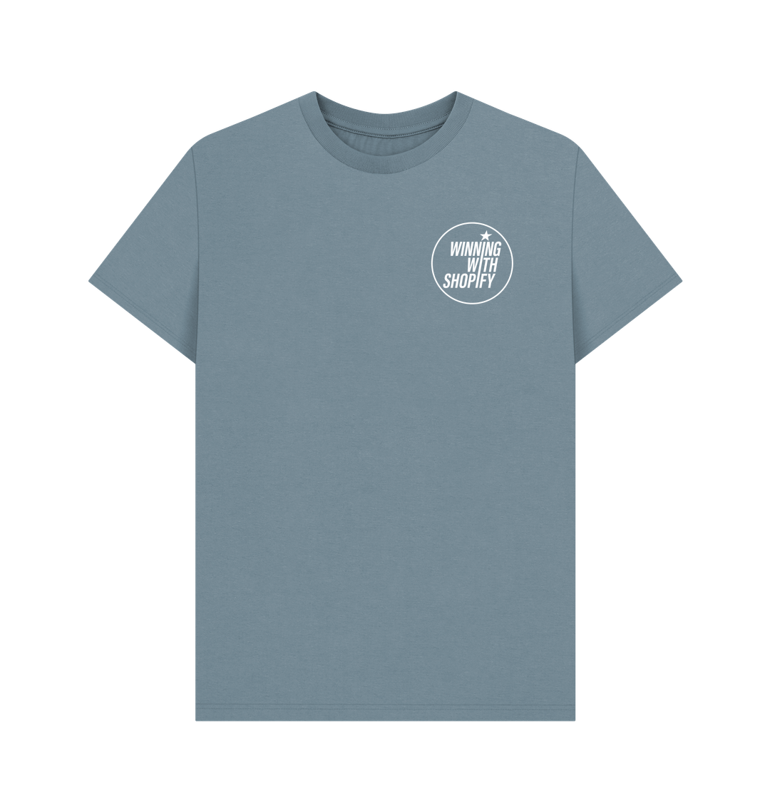 Stone Blue Printed T-shirt